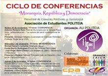 Ciclo de Conferencias MONARQUÍA, REPÚBLICA Y DEMOCRACIA